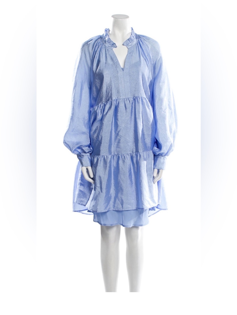 STINE GOYA Powder Blue Long Sleeve Tent Dress